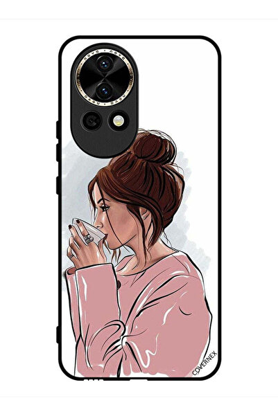 Covernex غطاء حماية لهاتف هواوي نوفا 12 - فن شرب الشاي لفتاة