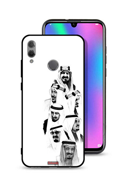 Tolwak غطاء حماية لهاتف Honor 10 Lite، تصميم ملوك السعودية، أبيض وأسود