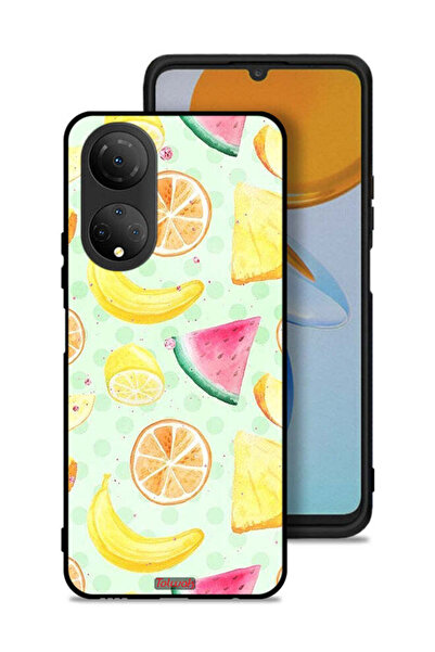 Tolwak غطاء حماية لهاتف Honor X7 برسومات فنية بألوان مائية وفواكه