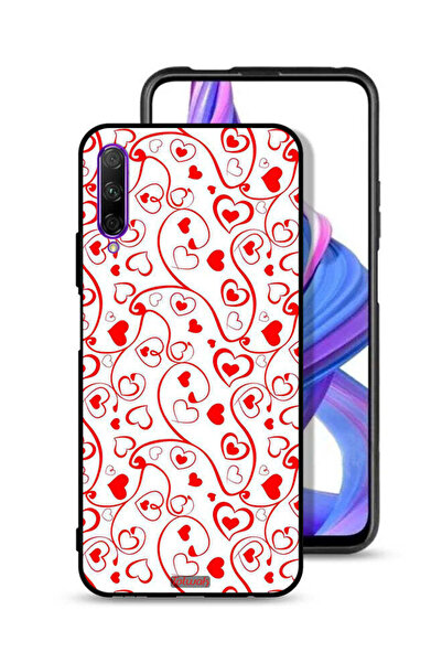 Tolwak غطاء حماية لهاتف Honor 9X Pro بنقشة قلوب