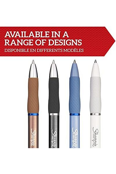 Mena Rise Şirinshop S-Gel Metal Gel Pen, 0.7 mm Nib, Metal Grey & Bronze 2-Pack, Black Ink 110