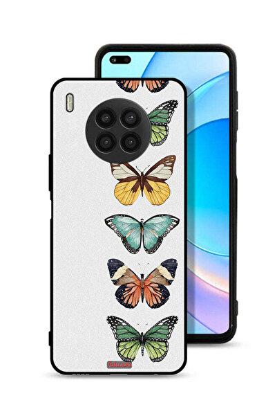 Tolwak غطاء حماية لهاتف Honor 50 Lite بنقشة أربع فراشات