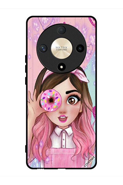 Covernex غطاء حماية لهاتف Honor X9b - رسم فتاة محبة للدونات