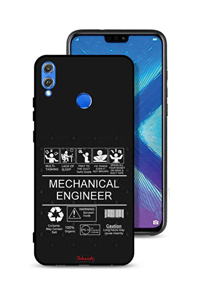 Tolwak غطاء حماية لهاتف Honor 8X - ملصق مهندس ميكانيكي