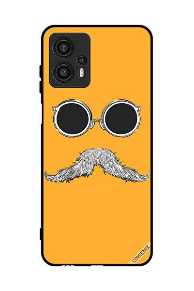 Covernex غطاء حماية لهاتف موتورولا موتو جي 13 مع نظارات وفن الشارب