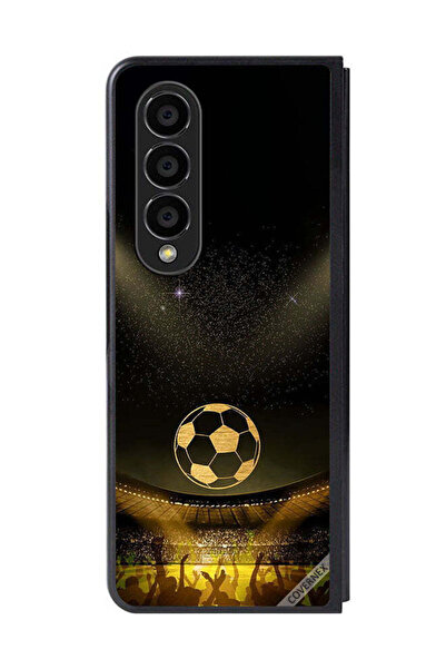 Covernex غطاء حماية لهاتف سامسونج جالاكسي زد فولد 4، خلفية سوداء لفيلم كرة قد...