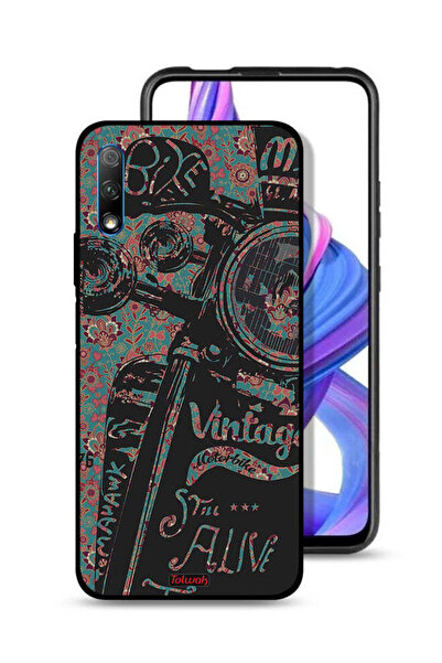 Tolwak غطاء حماية لهاتف Honor 9X (الصين) بتصميم دراجة نارية كلاسيكية