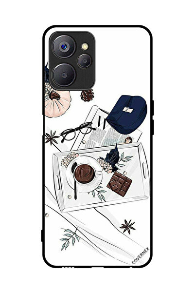 Covernex غطاء حماية لجهاز Realme 10 برسومات القهوة والشوكولاتة