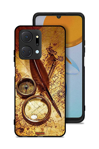 Tolwak غطاء حماية لهاتف Honor X7a - بوصلة عتيقة