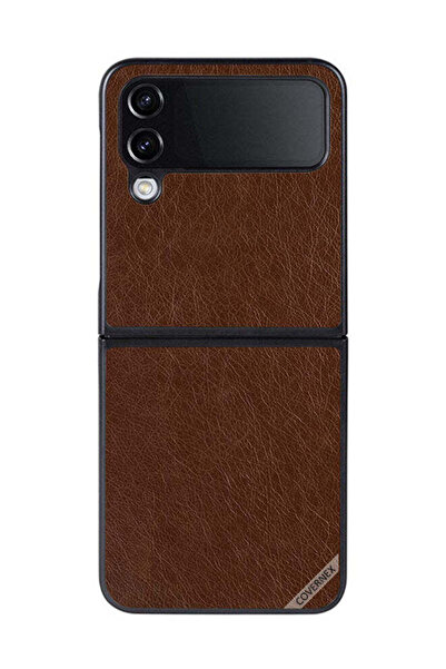 Covernex غطاء حماية لهاتف سامسونج جالاكسي زد فليب 4 بنقشة جلد