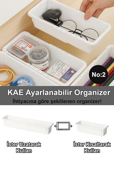 Fesya Home KAE No:2 Επεκτάσιμος Οργανωτής Εσωτερικού Ντουλάπας - Ρυθμιζόμενος Αρθρωτός Οργανωτής πολλαπλών χρήσεων