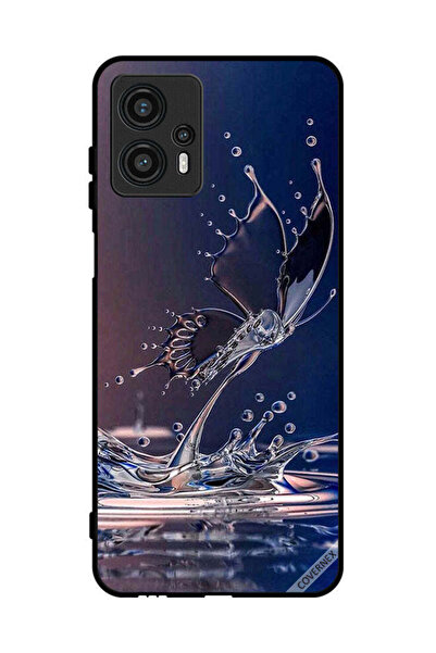 Covernex غطاء حماية لهاتف موتورولا موتو جي 13 - قطرات الماء - فراشة