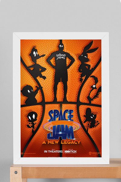 Saturn Pictură înrămată de LeBron James - Pictură poster de film Space Jam