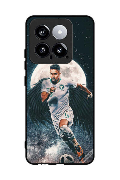 Covernex غطاء حماية لهاتف شاومي 14 سالم الدوسري يحمل كرة قدم