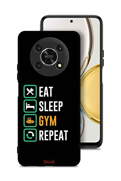 Tolwak Honor X30 5G Protective Case Cover Eat Sleep Gym Repeat