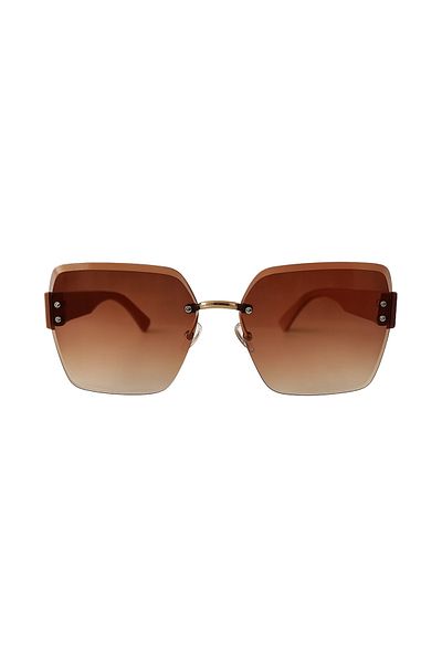 Toz Vintage Darmia Brown Handle, Brown Gradient Glass Vintage & Retro Sunglasses