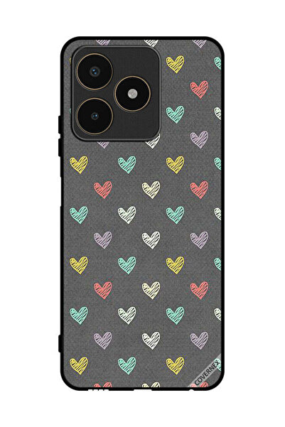 Covernex غطاء حماية لهاتف Realme C53 بنقشة قلوب صغيرة