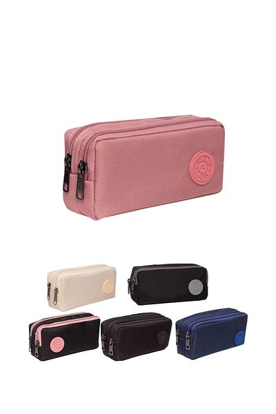 Alone Double Compartment Pen Holder Washable Pencil Case - 310