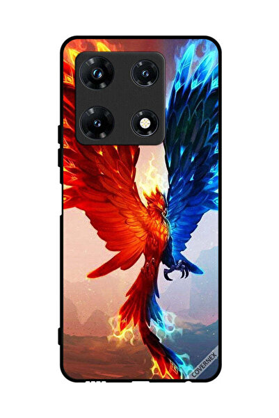 Covernex غطاء حماية لهاتف Infinix Note 30 Pro بخلفية نسر النار والماء