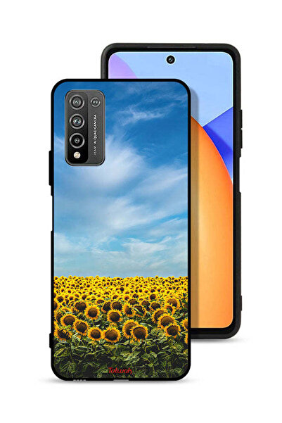 Tolwak غطاء حماية لهاتف Honor 10X Lite بطبعة عباد الشمس تحت السماء
