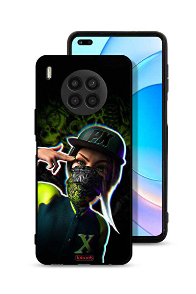 Tolwak غطاء حماية لهاتف Honor 50 Lite بتصميم فن جمالي للفتيات