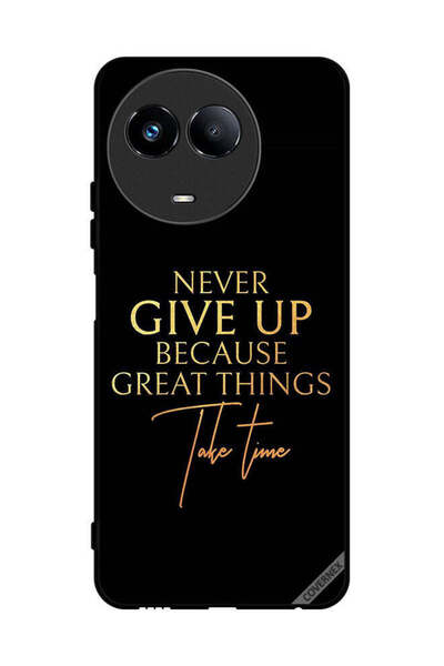 Covernex غطاء حماية لهاتف Realme 11 5G لا تستسلم أبدًا لأن الأشياء العظيمة تس...