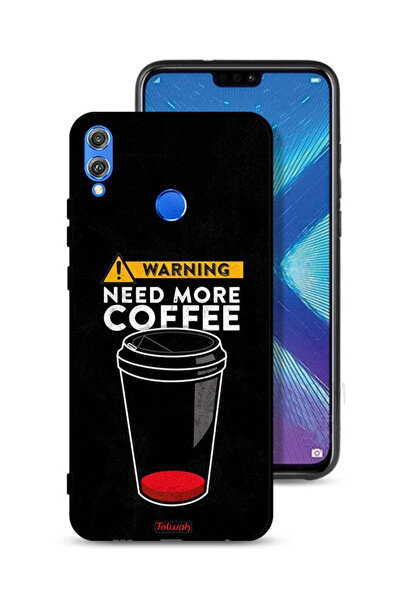 Tolwak غطاء حماية لهاتف Honor 8X - هل تحتاج إلى المزيد من القهوة؟