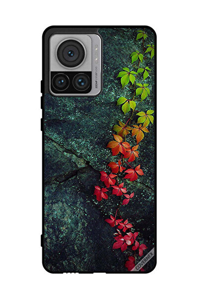 Covernex غطاء حماية لهاتف موتورولا موتو X30 برو - أوراق جميلة