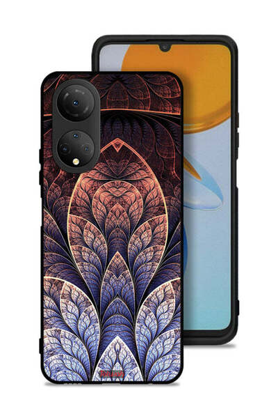 Tolwak Honor X7 Protective Case Cover Floral Fractal Abstract