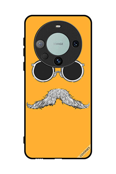 Covernex غطاء حماية لهاتف هواوي ميت 60 برو بلس مع رسمة نظارات وشارب