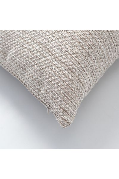 Fineroom Living "Kraft" - Textured Natural Moving Patterned Throw Pillow 45X45 (Including Ic Pillow)
