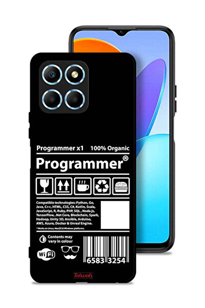 Tolwak غطاء حماية لهاتف Honor X8 5G مع ملصق مبرمج