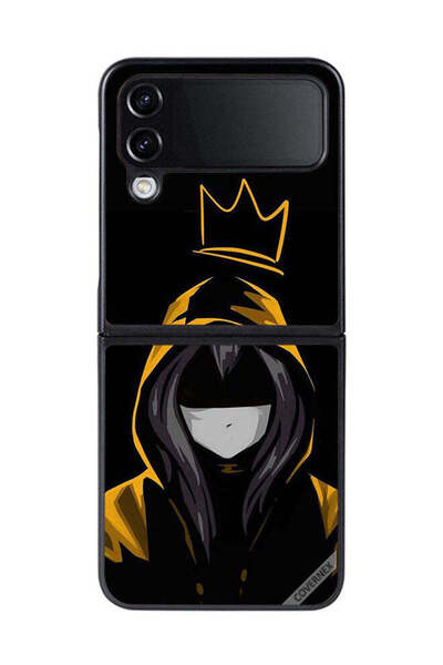 Covernex غطاء حماية لهاتف سامسونج جالاكسي زد فليب 4 - رسمة فتاة الملكة