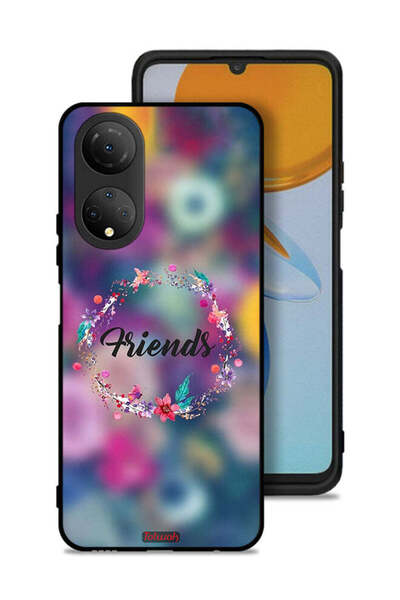 Tolwak غطاء حماية Honor X7 بتصميم خاتم أصدقاء الزهور
