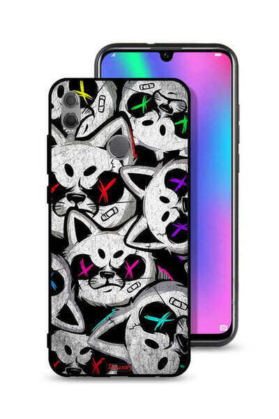 Tolwak غطاء حماية لهاتف Honor 10 Lite بنقشة قطط مارشميلو