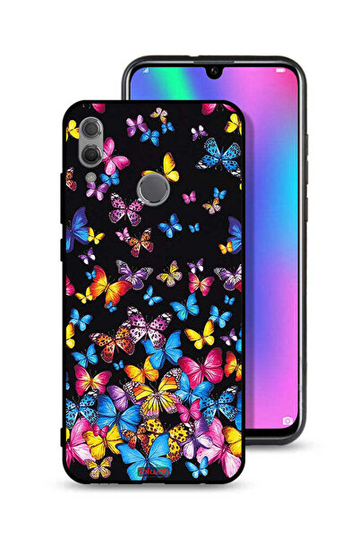 Tolwak غطاء حماية لهاتف Honor 10 Lite بنقشة فراشات ملونة