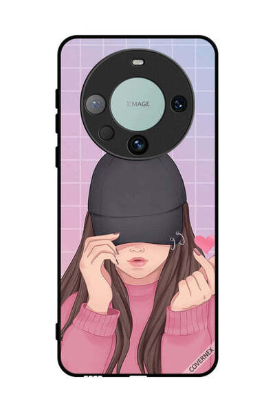 Covernex غطاء حماية لهاتف هواوي ميت 60 برو - فتاة ذات قبعة سناب لوف