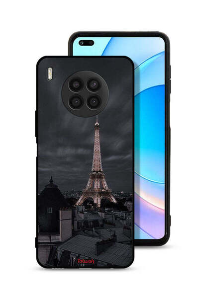 Tolwak غطاء حماية لهاتف Honor 50 Lite بتصميم برج إيفل في الليل