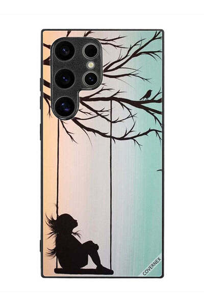 Covernex غطاء حماية لهاتف سامسونج جالاكسي S24 ألترا، رسمة فتاة صغيرة حزينة
