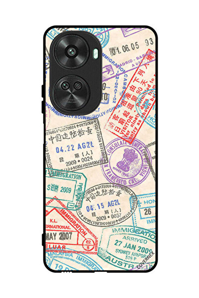 Covernex غطاء حماية لهاتف هواوي نوفا 11 SE بنمط طوابع السفر