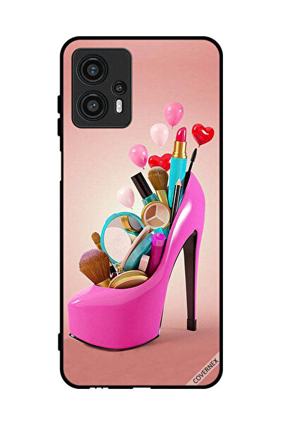 Covernex Protective Case Cover For Motorola Moto G13 Shoe With Makeup Items