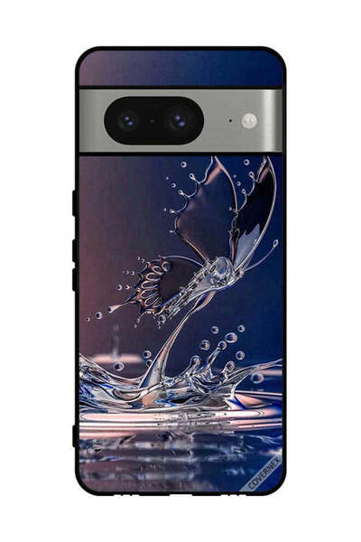 Covernex غطاء حماية لهاتف جوجل بيكسل 8 - قطرات الماء - فراشة