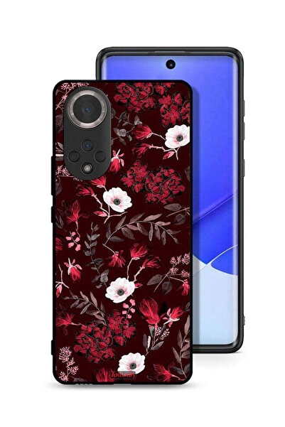 Tolwak غطاء حماية لهاتف Honor 50 بنقشة زهور صغيرة وأوراق استوائية
