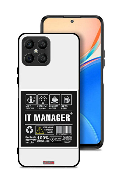 Tolwak غطاء حماية لهاتف Honor X8 4G - ملصق مدير تكنولوجيا المعلومات