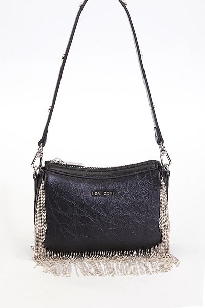Levidor Premium Tassel Detail Shoulder Bag Black