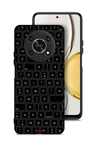 Tolwak غطاء حماية لهاتف Honor X30 5G بنمط مفاتيح لوحة المفاتيح العشوائية