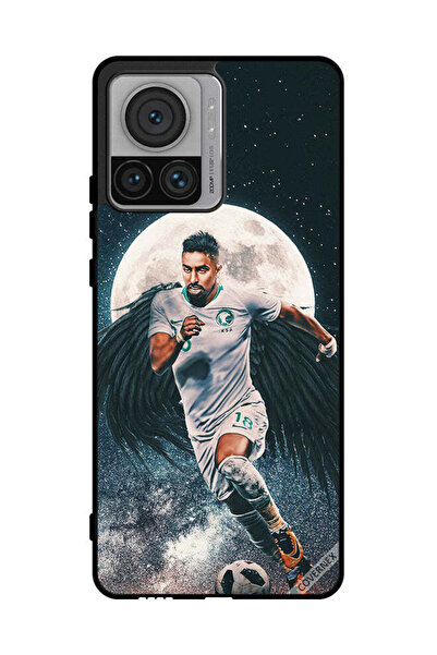 Covernex غطاء حماية لهاتف موتورولا موتو إكس 30 برو - سالم الدوسري يحمل كرة قدم