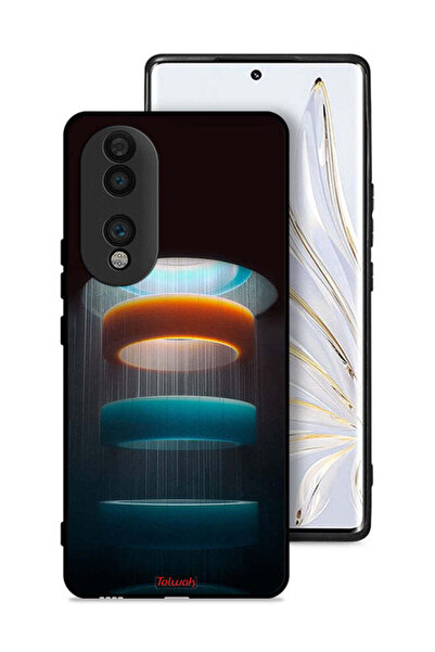 Tolwak غطاء حماية لهاتف Honor 70 بنمط حلقات فنية