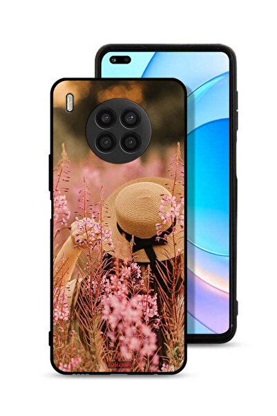 Tolwak غطاء حماية لهاتف Honor 50 Lite بتصميم فتاة قبعة مزينة بالزهور