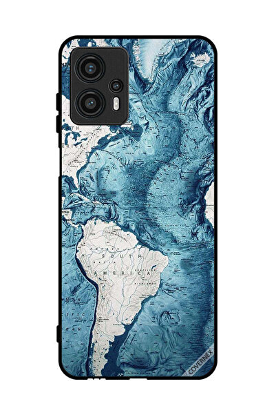 Covernex غطاء حماية لهاتف موتورولا موتو جي 13 مع رسمة خريطة